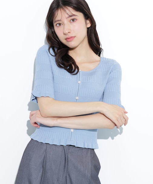 前後2way変形リブニット