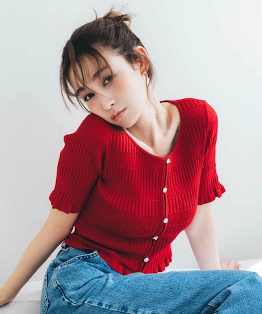 前後2way変形リブニット