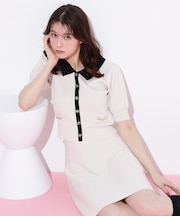 ビット付きニットセットアップ