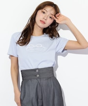 オーガニックコットンリボンフレームロゴTシャツ