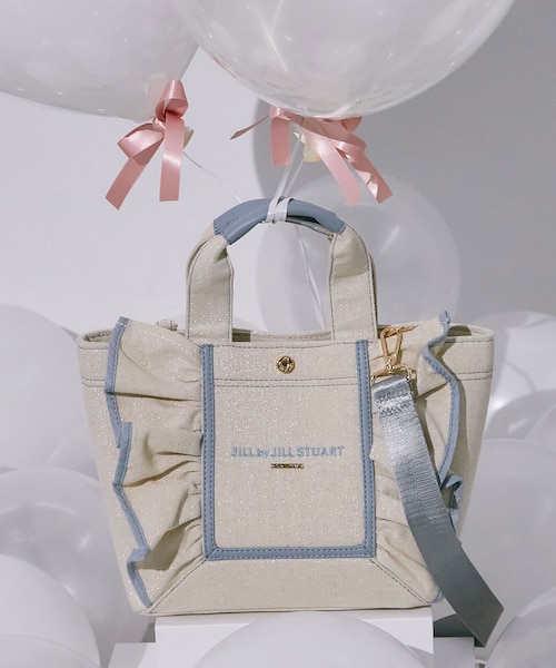 ★JILLSTUART★アモ ハート装飾 ロゴ ショッパーバッグ クロスJ ハートモチーフショルダーバッグ（ハート）｜ジルバイ