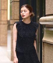 フェザーチェックブラウス