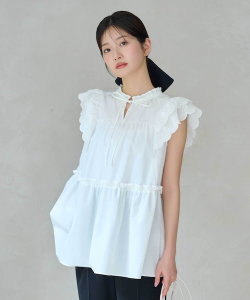 ジルバイジルスチュアート カットワークティアードチュニック カットワークティアードチュニック｜ジルバイジルスチュアートの通販