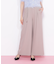 細ベルト付きワイドパンツ