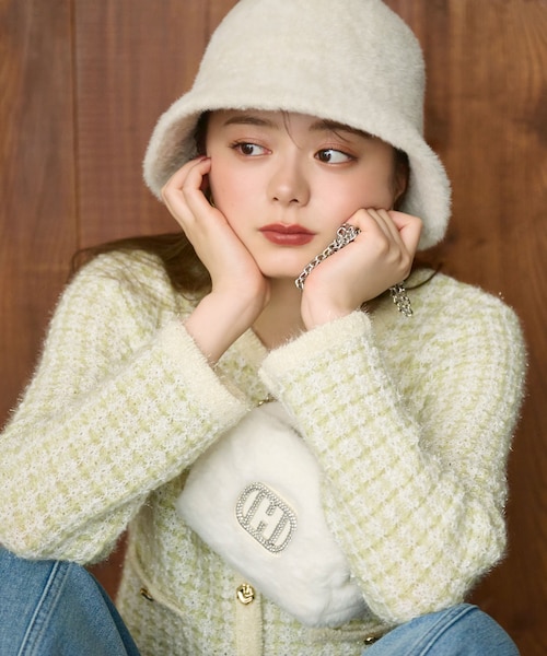 ☆人気☆【JILLSTUART】☆LINE POINT ニット バケットハッ.ト☆ ☆人気☆【JILLSTUART】☆LINE POINT ニット バケットハッ.ト
