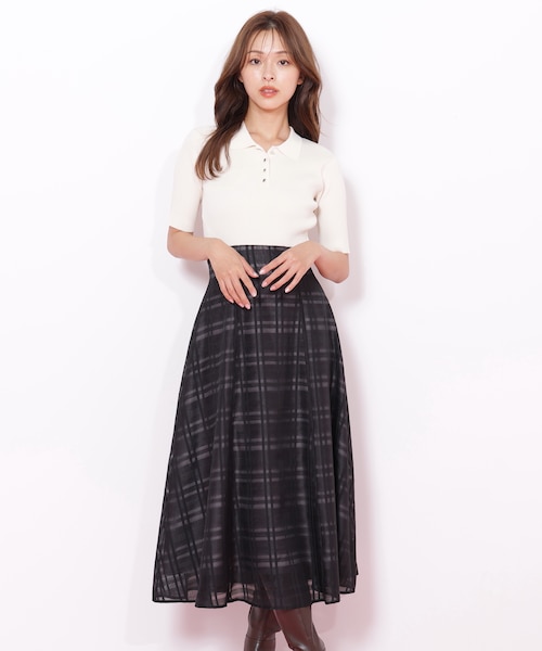 ポロ衿ドッキングワンピース｜ジルバイジルスチュアートの通販｜&mall