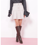 ボックスプリーツデニムミニスカート