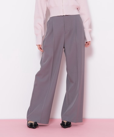＜セットアップ対応＞ベーシックツイルビットベルトパンツ