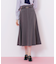 細ベルト付きセミフレアスカート