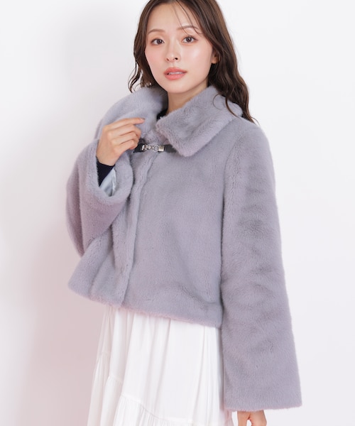ジャケット・アウター JILLSTUART FUR COLLAR PEACOAT ジャケット・アウター JILLSTUART FUR COLLAR PEACOAT