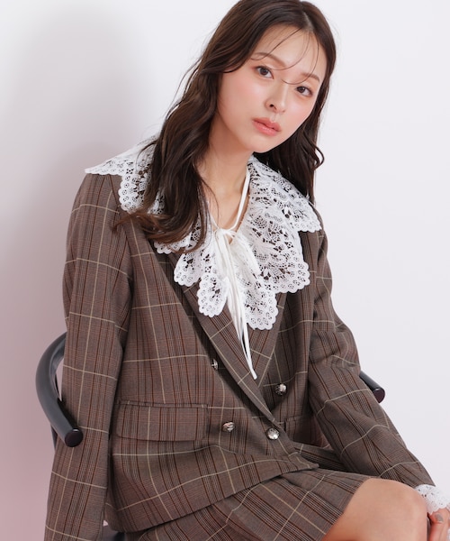 ☆jillstuartジルスチュアート☆レースボリュームブラウス 中古・古着通販】JILL STUART (ジルスチュアート) プラントダイ