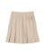 サイドベルトプリーツミニスカート