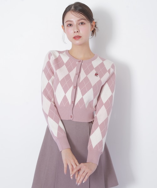 BEARシリーズ>アーガイルカーディガン|ジルバイジルスチュアート BEARシリーズ>アーガイルカーディガン|ジルバイジルスチュアート