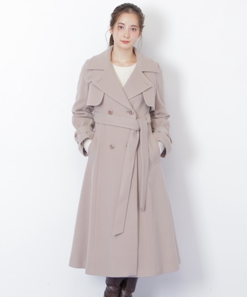 ウールレディトレンチコート