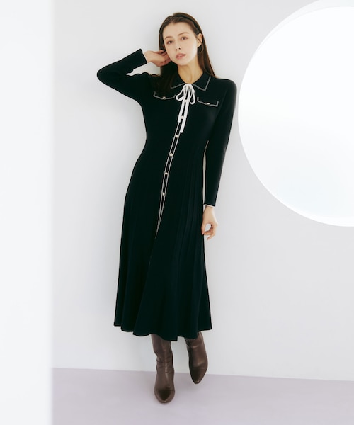 ステッチカラーニットワンピース｜ジルバイジルスチュアートの
