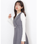 袖ボタンリブニット