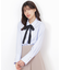リボンタイ付シャツ
