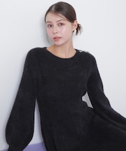 シャギーミニニットワンピース