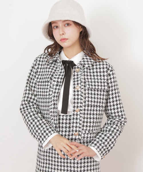 高級★新品★アメリカ製　定価27万円　ST. JOHN　ツイードジャケット VXN0125A0010_l_a001.jpg