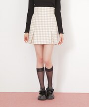 千鳥ツイードタイトミニスカート