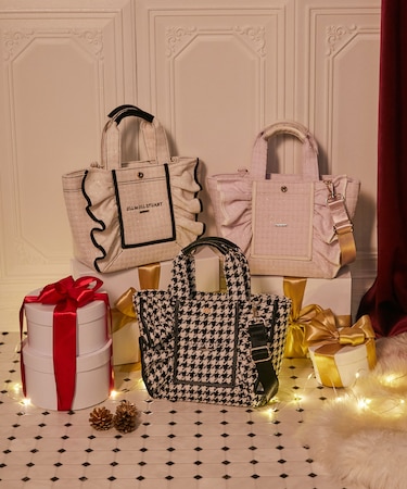 ＜リミテッドファブリック＞フレームフリルトートバッグ