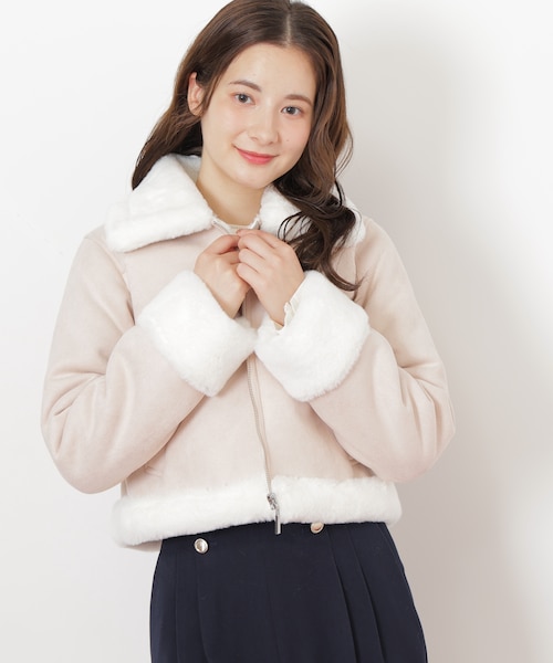 フェイクムートンジャケット｜ジルバイジルスチュアートの通販｜&mall