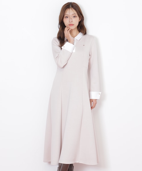 ポロ衿カットソーフレアワンピース｜ジルバイジルスチュアートの通販