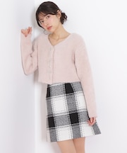 ロービングチェックミニスカート