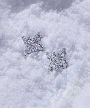 Cubic 大粒クローバーピアス