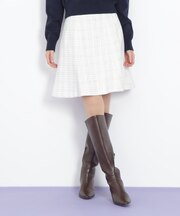 ラメツィードミニスカート