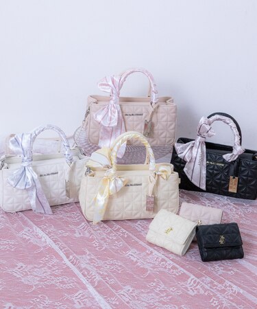 スカーフキルティングトートバッグ