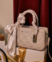 スカーフキルティングトートバッグ