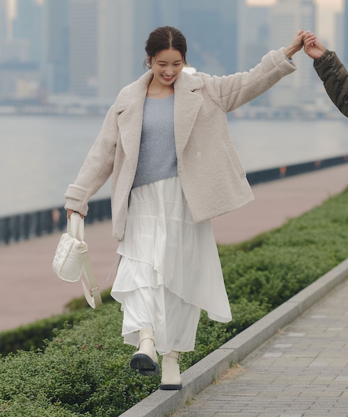 フロント釦配色ステッチスカート｜ジルバイジルスチュアートの通販