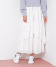 割線ランダムティアードスカート