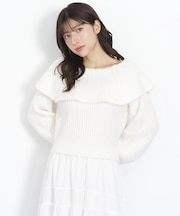 ふわふわケープニット