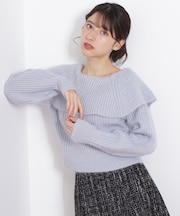 ふわふわケープニット