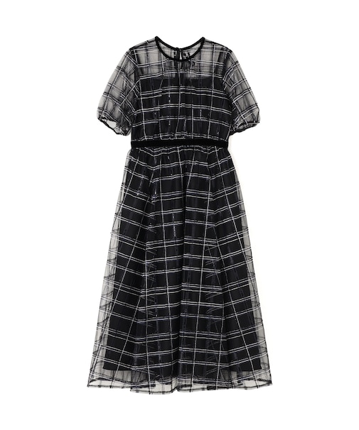 ベロアリボンシアーワンピース