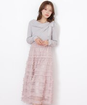 フリルチュールドッキングワンピース