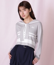 セーラーカラーニット