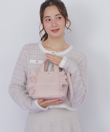 <フリルトートミニ>フェイクレザー