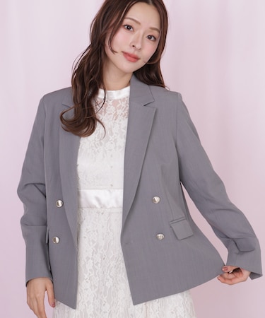 ＜セットアップ対応＞ベーシックツイルジャケット