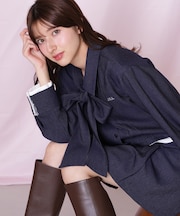 ヘムレイヤードクロップドシャツ