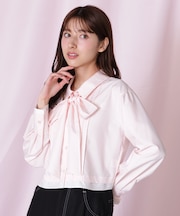 ヘムレイヤードクロップドシャツ