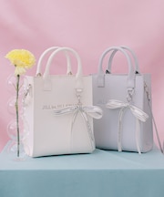 チャーム付きミニトートバッグ