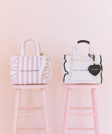 バレンタインフリルトートバッグ