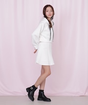 ダイバー素材インナーパンツ付スカート