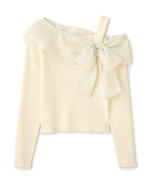 JILLbyJILLSTUART アシメリボンニット アシメリボンニット｜ジルバイジルスチュアートの通販｜&mall（アンド