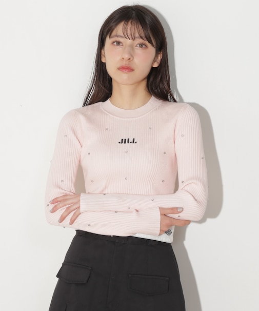 ビジューコンパクトロゴニット