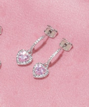 Cubic プチハートピアス