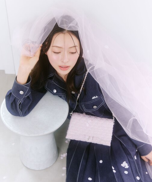 ツイードキルティングチェーンバッグ